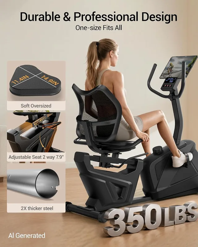 Recumbent seat adjustment illustration